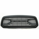 Front Grill For 2013 2014 2015 2016 2017 2018 Dodge RAM 1500,Matte Black Grille W/ Letters