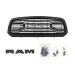 Front Grill For 2013 2014 2015 2016 2017 2018 Dodge RAM 1500,Matte Black Grille W/ Letters