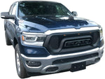 Grille For 2019-2021 Dodge Ram 1500 Rebel Style Matte black Front Grill W/LED Letters