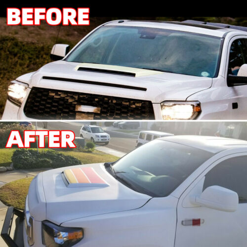 thumbnail image 2 of Black Front Upper Hood Scoop Bulge Kit – 7618134900 – Fits 2014-2021 Toyota Tundra 2 of 3