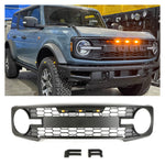 2021-2022 Ford Bronco Grille Raptor Style Grill With Letters & LED Lights